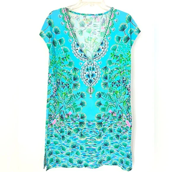 Lilly Pulitzer Swim Coverup Dress Blue - Picture 3 of 6